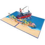 Asfasfq - carte pop - up pche en mer, chque cadeau 3d pour un anniversaire, carte d'anniversaire avec ...