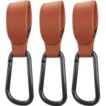 Asfasfq - crochets poussettes style cuir, crochets pour poussette universel - clips mousquetons pour ...