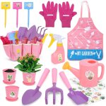 Asfasfq - cute stone kit jardinage enfant, outils jardinage enfant, outils de jardin inclus pelle, rateau, ...