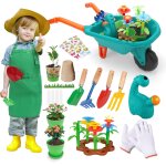 Asfasfq - deao kit de jardinage pour garçons, ensemble d'outils de jardinage pour enfants avec brouette, ... Asfasfq - deao kit de jardinage pour garçons, ensemble d'outils de jardinage pour enfants avec brouette, ...