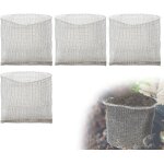 Asfasfq - efuturetime 4pcs panier anti campagnol en inox, 41x44cm, sac en grilles d'acier inoxydable ...