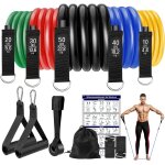 Asfasfq - elastique musculation, lot de 5 bande de resistance musculation, 5 niveaux de résistance, avec ... Asfasfq - elastique musculation, lot de 5 bande de resistance musculation, 5 niveaux de résistance, avec ...