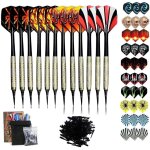 Asfasfq - flechette pointe plastique, 12 fléchettes avec 42 ailettes et 100 pointes, set de flechettes ... Asfasfq - flechette pointe plastique, 12 fléchettes avec 42 ailettes et 100 pointes, set de flechettes ...