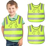 Asfasfq - gilet de scurit enfant 3 - 6 ans, 2 pices, gilet de scurit enfant, gilet de scurit auto, ...