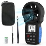 Asfasfq - holdpeak anmomtre portable, anmomtre numrique haute prcision, mesure la vitesse du vent, ...