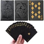 Asfasfq - ikopfln jeux de cartes poker - etanches en plastique rose noir nouveaut jeu de cartes 54, ...
