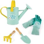 Asfasfq - janod - set du petit jardinier happy garden - set de 4 outils de jardinage pour enfant - motricit ...