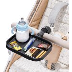 Asfasfq - kdd plateau a collation pour poussette, 2 en 1 plateau universel pour poussette avec porte ...