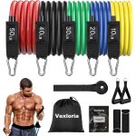 Asfasfq - lastique musculation, 5 niveaux diffrents elastique, bande elastique musculation pour fitness ...