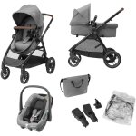 Asfasfq - maxi - cosi zelia s trio poussette 3 en 1, 0 a 4 ans, jusqu' 22 kg, poussette bb pliable, ...