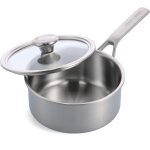 Asfasfq - merten & storck tri - ply stainless steel, casserole de 18 cm / 2 l en inox trois couches avec ...