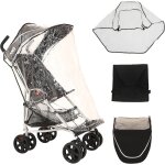 Asfasfq - mobiquip pack d'accessoires de voyage pour poussette xl, pare - soleil avec panneau de vision, ...