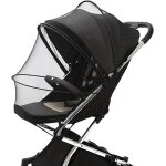 Asfasfq - moustiquaire poussette et landau universelle avec double fermeture eclair et tiges de support, ...