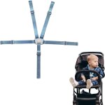 Asfasfq - oudqfcj harnais 5 points ajustable, sangle de scurit pour chaise haute bb, landau et poussette ...
