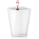 Asfasfq - pot de fleurs d'interieur ¿ minideltini ¿ rserve d'eau intgre ¿ coloris blanc ¿ Ø ...