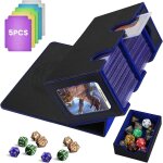 Asfasfq - quotre bote porte - cartes pour jusqu' 380 + cartes, bote de deck avec 6 plaques de sparation, ...
