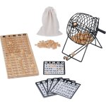 Asfasfq - relaxdays bingo, boulier, 75 boules, 18 grilles, 150 jetons, plateau de jeu, pour petits et ...