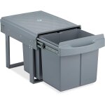 Asfasfq - relaxdays poubelle encastrable coulissante, 3 bacs, systme de tri sous - evier, 15l & 2x 8l, ...