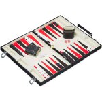 Asfasfq - relaxdays set complet pour jouer au backgammon, jeu de socit, mallette, haute qualit, l ...