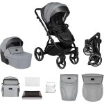 Asfasfq - skiddou poussette pour enfants 2en1 oslo hamac et nacelle, multifonctions, poussette hamac, ...