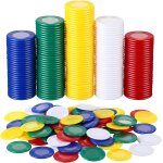 Asfasfq - skylety 1000 pices jetons de poker en plastique jetons de jeu en vrac 5 couleurs carte de ...
