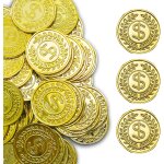 Asfasfq - soitzhoc 100 pices pices d'or en plastique, pices jouets pices d'or jouets pour les chasses ...