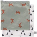 Asfasfq - lã¤ssig sac de rangement réutilisable sac a goûter 2 pièces / snack bag little forest fox Asfasfq - lã¤ssig sac de rangement réutilisable sac a goûter 2 pièces / snack bag little forest fox