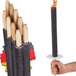 Asfasfq - torche en cire naturelle - pour une randonne avec des enfants ou des amis, idal dans le jardin ...