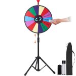 Asfasfq - vevor roue de loterie personnalise 45 cm, roue de fortune effaable a sec, roue de la chance ...