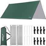 Asfasfq - wadeo bâche anti - pluie, toile tente avec oeillets 3x3m, tarp camping léger portable pour ... Asfasfq - wadeo bâche anti - pluie, toile tente avec oeillets 3x3m, tarp camping léger portable pour ...