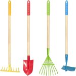 Asfasfq - yorfull outils de jardinage pour enfants, kit de jardinage pour enfants 4 pices avec pelle, ...