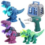 Assemblage de jouets de dinosaures a assembler soi - même, jouets d'apprentissage a vis ecrou a démonter, ... Assemblage de jouets de dinosaures a assembler soi - même, jouets d'apprentissage a vis ecrou a démonter, ...