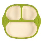 Assiette d'alimentation pour b�b� en silicone de qualit� sup�rieure avec base a ventouse ¿ plateau a ...