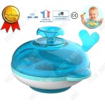 Assiette chauffante bebe antidrapante eau chaude silicone 6 mois et plus enfant apprentissage alimentation ...