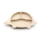 Assiette a dner divise en forme de dessin anim dinosaure, bol a ventouse pour bb, plat d'apprentissage ...
