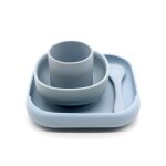 Assiette a dner en silicone pour bb, bol a ventouse cuillre tasse ensemble d'ustensiles alimentaires, ...