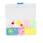 Assiette de fruits au citron, nuage d'argile visqueuse bross�e, d�compression, jouet pour enfants