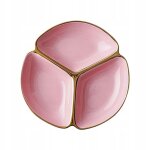 Assiette de restaurant divisée ronde pour tout - petits, vaisselle légère pour enfants, rose Assiette de restaurant divisée ronde pour tout - petits, vaisselle légère pour enfants, rose