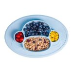 Assiette de sparation en silicone de qualit alimentaire pour enfants ¿ antidrapante, passe au lave ...