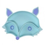 Assiette en silicone antidrapante pour enfants, fond a ventouse, assiette d'entranement, pour les tout ...