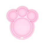 Assiette en silicone pour bb, bol d'alimentation a succion de qualit alimentaire, mignon dessin anim ...