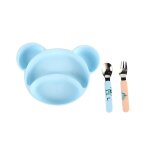 Assiette a ventouse pour bb, bol en silicone sans bpa, compatible lave - vaisselle et micro - ondes, ...