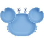 Assiette ventouse pour bébé, assiette bebe silicone avec 3 compartiments, passe au lave - vaisselle et ... Assiette ventouse pour bébé, assiette bebe silicone avec 3 compartiments, passe au lave - vaisselle et ...