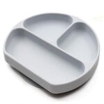 Assiette a ventouse en silicone de qualit alimentaire pour bbs autonomes - sans gchis, sans bpa, ...