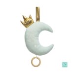 Atmosphera - coussin musical en forme de lune bleu