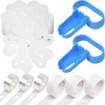 Attache ballon avec ballon 20 pinces a fleurs, 2 outils de cravate, 3 rouleaux points de colle décoratifs, ... Attache ballon avec ballon 20 pinces a fleurs, 2 outils de cravate, 3 rouleaux points de colle décoratifs, ...