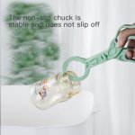 Attache - biberon pour bb, 1 pice, clip de sucette de couleur unie, pince de dsinfection, clip alimentaire ...