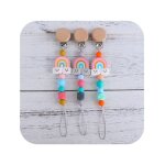 Attache - sucette arc - en - ciel chaîne de sucette colorée bébé sucette jouet a mâcher clips factices ... Attache - sucette arc - en - ciel chaîne de sucette colorée bébé sucette jouet a mâcher clips factices ...