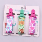 Attache - sucette pour bb, clip de ttine avec chane factice, porte - ttine pour enfants, ensemble ...