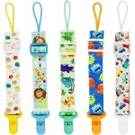 Attache sucette pour bebe, attaché tetine, lot de 5 pièces chaîne de sucette ajustable, multicolore accroche ... Attache sucette pour bebe, attaché tetine, lot de 5 pièces chaîne de sucette ajustable, multicolore accroche ...